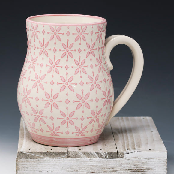 Pink coffee cup 18oz