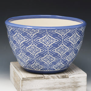 Cobalt blue ramen bowl