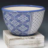 Cobalt blue ramen bowl