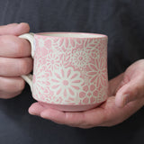 Pink Flower Mug 10oz