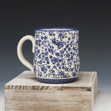 Mug 10oz-cobalt flowers