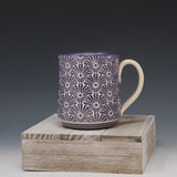 Mug 10oz-purple flowers