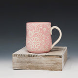 Mug 10oz- pink flowers