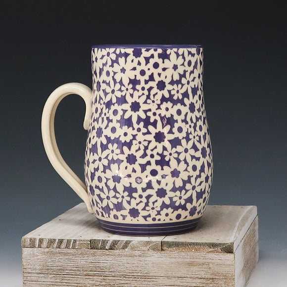 Mug 16oz- purple dasies