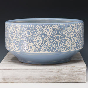 Bowl- blue flowers