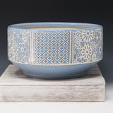 Bowl- blue flowers